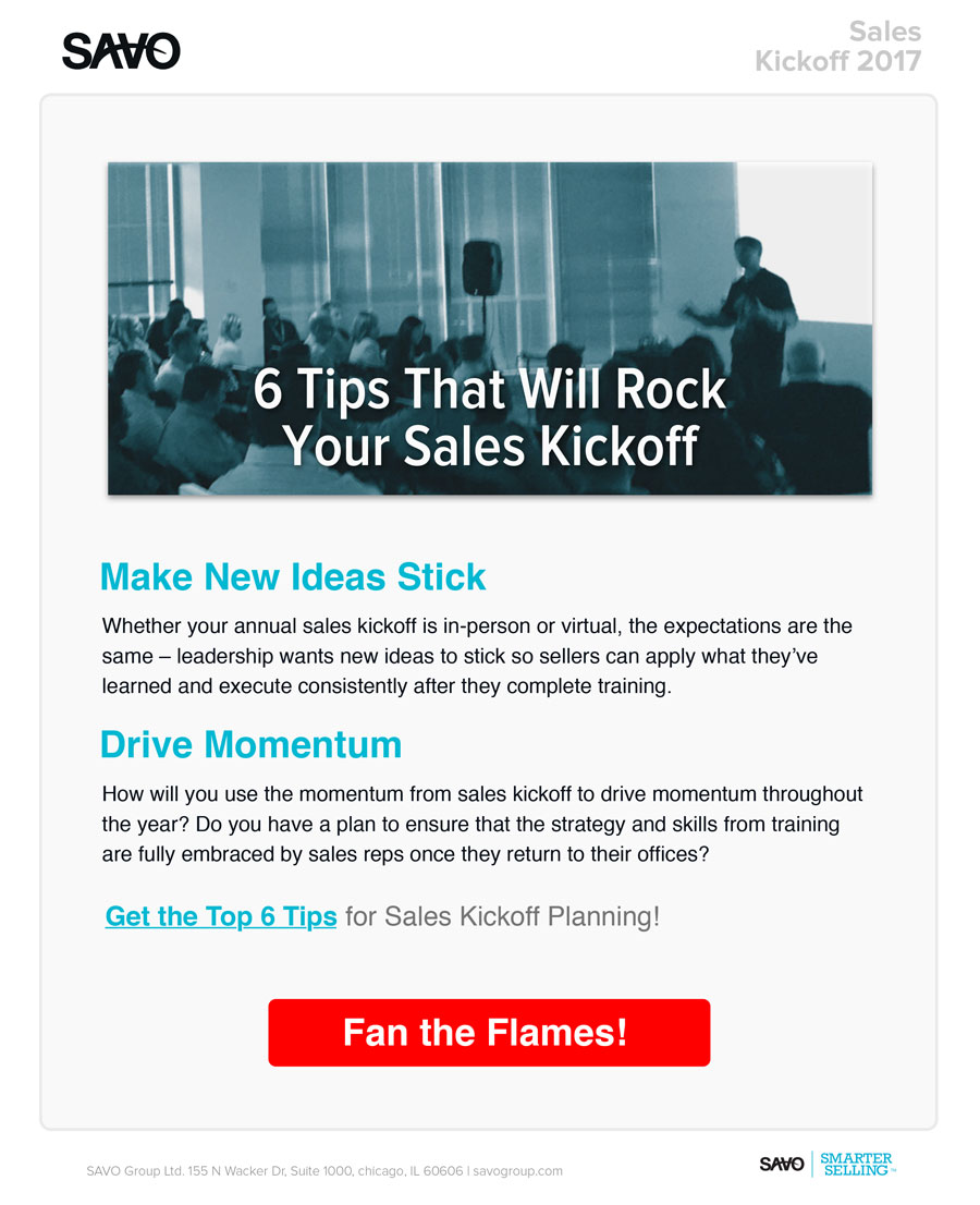 Lead generation email